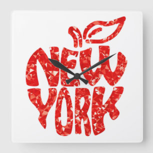 NEW YORK SQUARE WALL CLOCK
