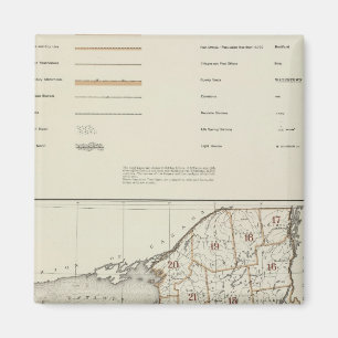 New York state atlas Magnet