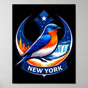 New york state bird resistance bluebird ny resist poster