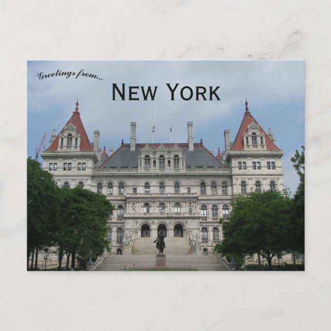 New York State Capitol Albany New York Postcard (Front)
