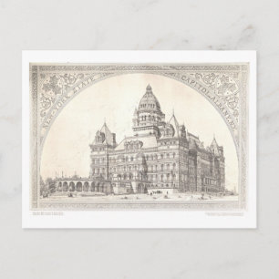 New York State Capitol in Albany Vintage Postcard