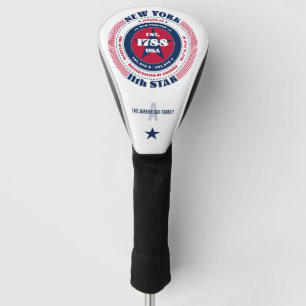 New York State Circle Custom Golf Head Cover