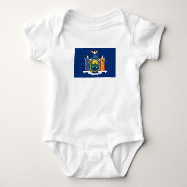 New York State Flag Baby Bodysuit (Front)