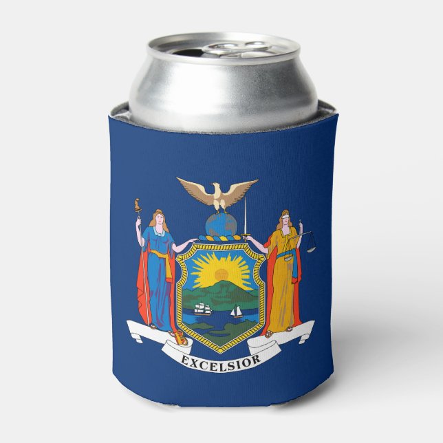 New York State Flag Can Cooler (Can Front)