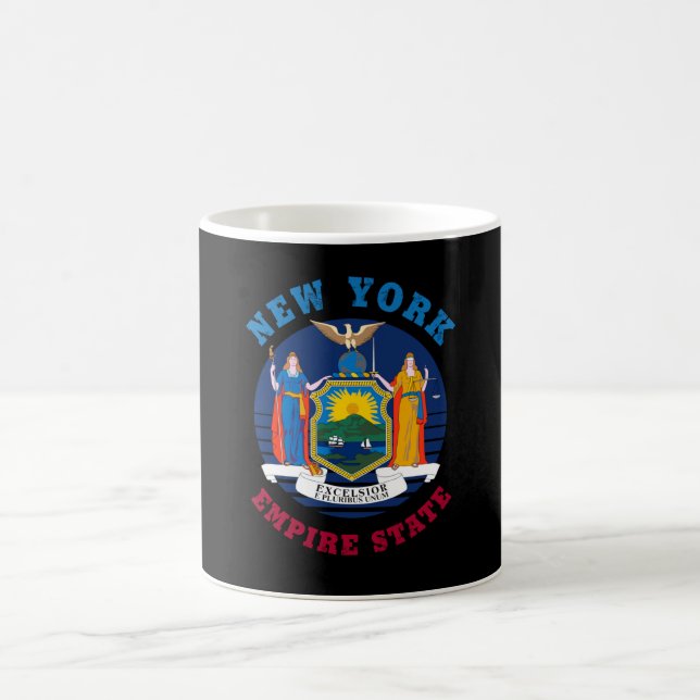 NEW YORK STATE FLAG COFFEE MUG (Center)