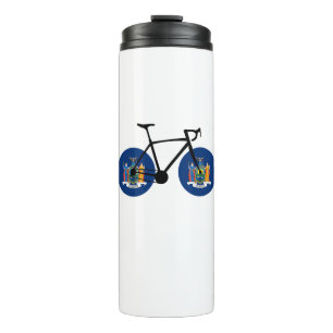New York State Flag Cycling Thermal Tumbler
