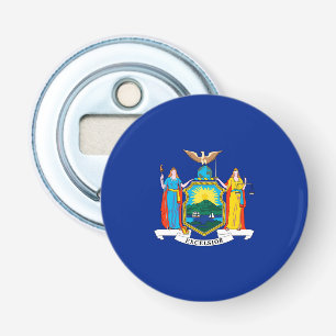 New York State Flag Design Bottle Opener
