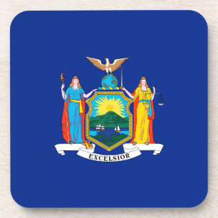 New York State Flag Design Coaster
