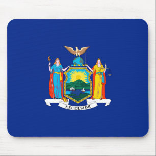 New York State Flag Design Mouse Mat