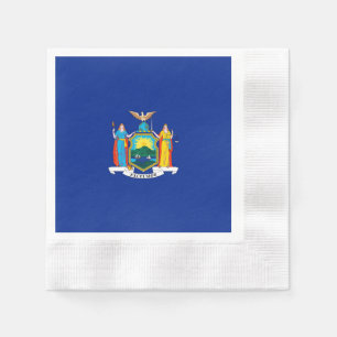 New York State Flag Design Napkin