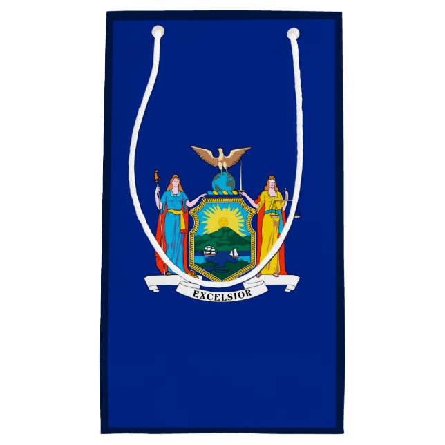 New York State Flag Design Small Gift Bag (Front)