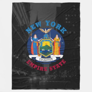 NEW YORK STATE FLAG FLEECE BLANKET