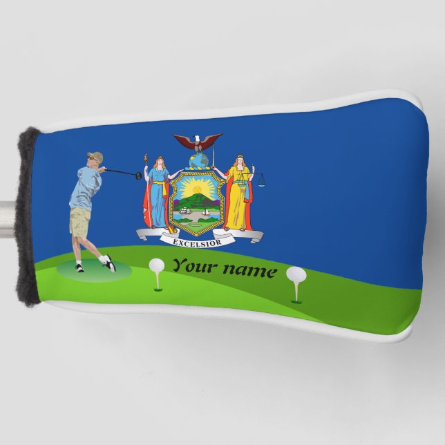 New York state flag Golf Head Cover (Front)