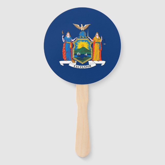 New York State Flag Hand Fan (Front)