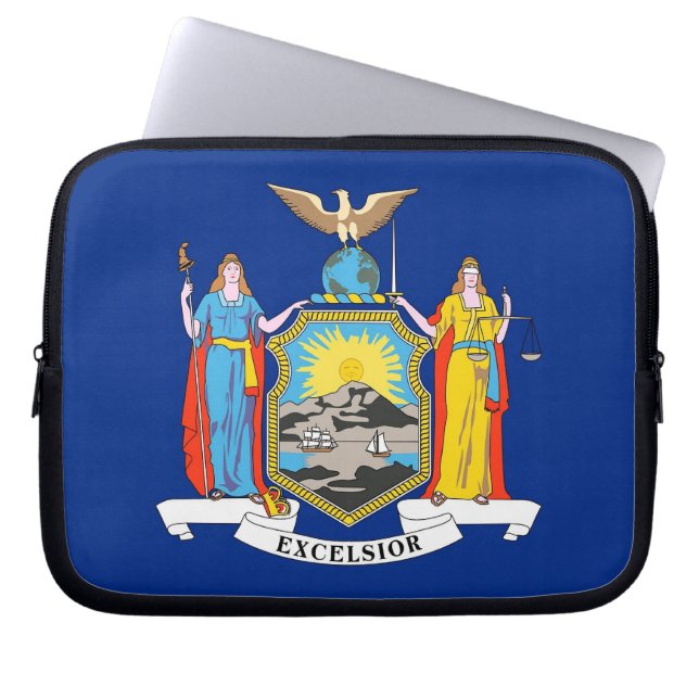 New York State Flag Laptop Sleeve (Front)