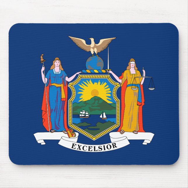 New York State Flag Mouse Mat (Front)