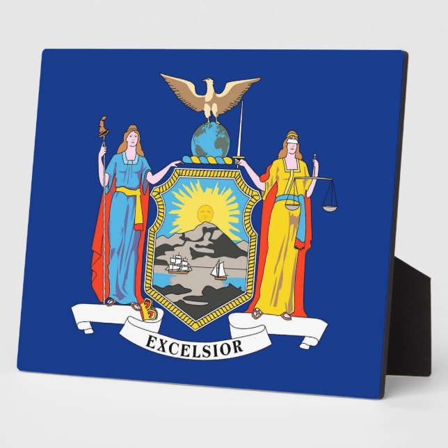 New York State Flag Plaque (Side)
