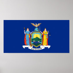 New York State Flag Poster