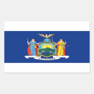 New York State flag Rectangular Sticker