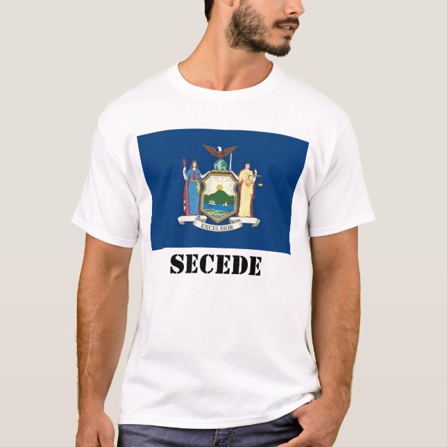 New-York state flag, SECEDE T-Shirt (Front)