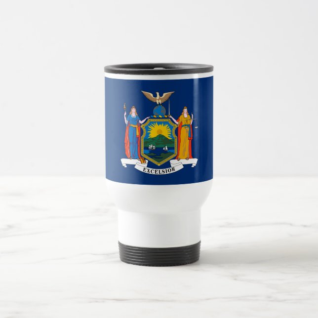 New York State Flag Travel Mug (Center)