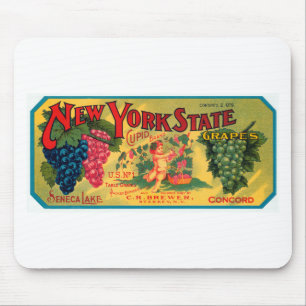 New York State Grapes Mouse Mat