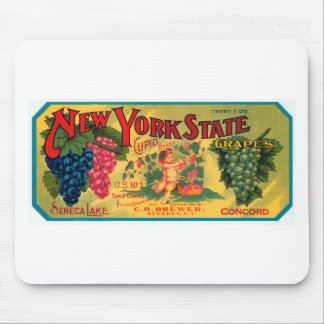 New York State Grapes Mouse Mat