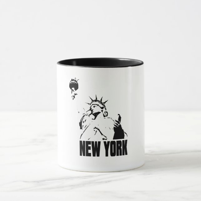 new york state i love ny coffee mug design (Center)