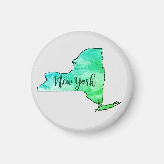 New York State Illustration Art Magnet (Front)