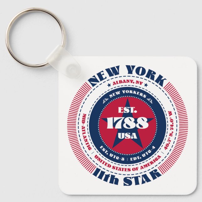 New York State Keychain (Front)