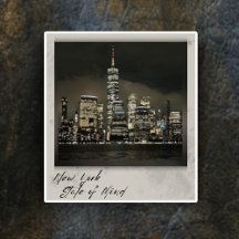 New York State of Mind, City Lights vinyl Sticker