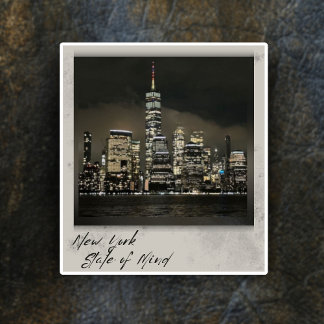 New York State of Mind, City Lights vinyl Sticker