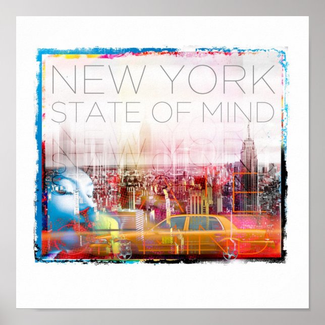 New York STate of Mind Poster 12" x 12" (Front)
