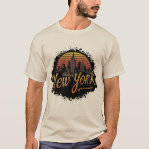 New York State of Mind Retro Vintage New York vibe T-Shirt