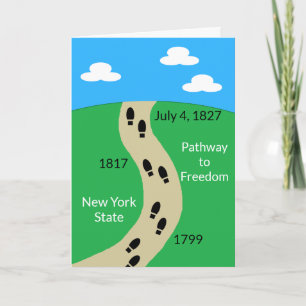 New York State- Pathway to Freedom:  Blank Card