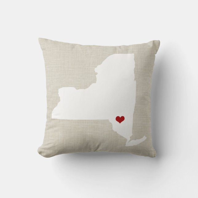New York State Pillow Personalised (Front)