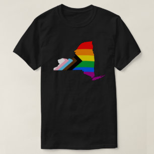 New York State Pride LGBTQ Progress Pride T-Shirt