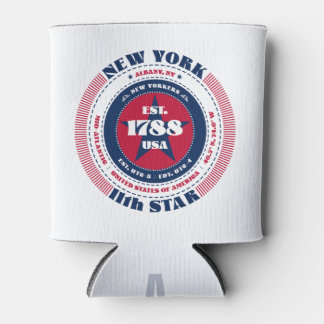 New York State Pride Personalised Monogram Can Cooler