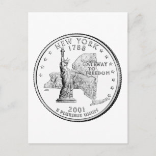 New York State Quarter Postcard
