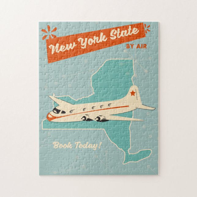 New York State retro poster. Jigsaw Puzzle (Vertical)