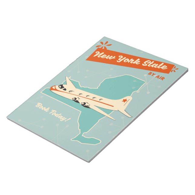 New York State retro poster. Notepad (Angled)