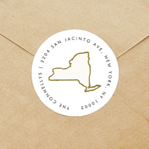 New York State Return Address Labels