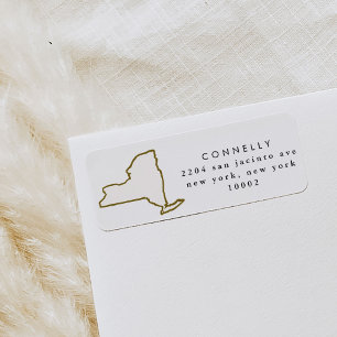 New York State Return Address Labels