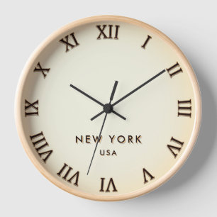 New York State United State time zone Roman number Clock