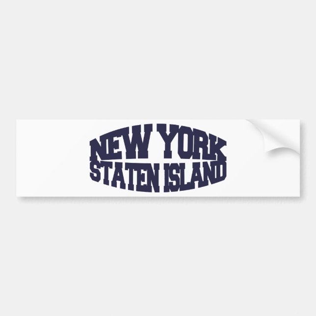 New York staten island Bumper Sticker (Front)