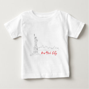 New-York, Statue-of-Liberty Art Cool Baby T-Shirt