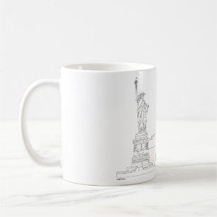 New-York, Statue-of-Liberty Art Cool Coffee Mug