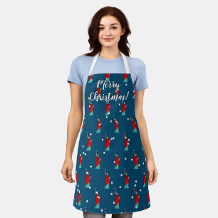 New York Statue of Liberty Christmas cooking apron