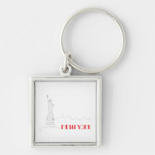 New-York, Statue-of-Liberty Cool Key Ring