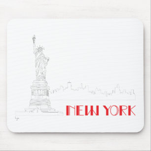 New-York, Statue-of-Liberty Cool Mouse Mat
